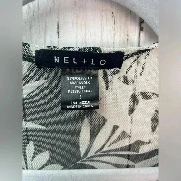 NE & LO Sheer cover up size small Black and White - Picture 3 of 9